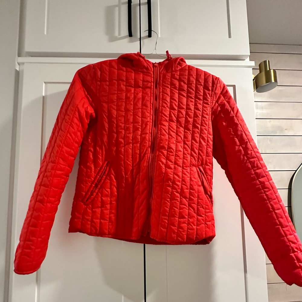 BDG red urban outfitters puffer jacket